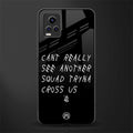 dope squad back phone cover | glass case for vivo v21e 4g