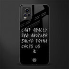 dope squad back phone cover | glass case for vivo v21e 4g