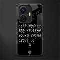 dope squad back phone cover | glass case for vivo t1 44w 4g