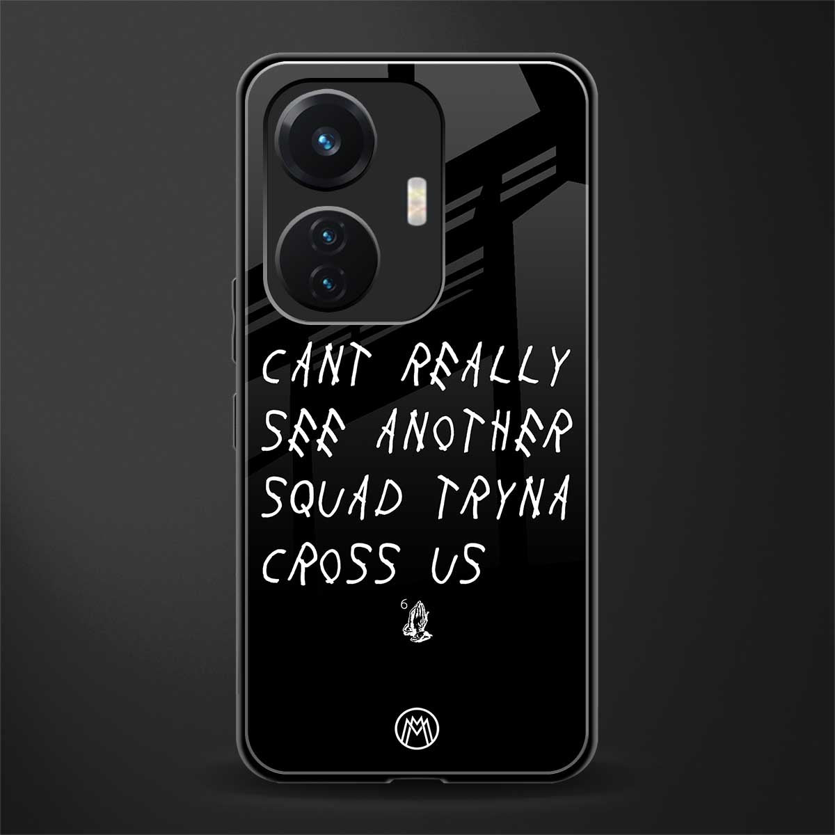 dope squad back phone cover | glass case for vivo t1 44w 4g