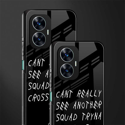 dope squad back phone cover | glass case for realme c55