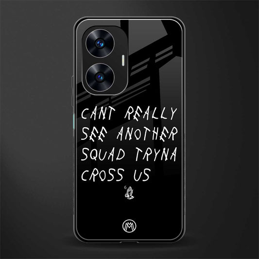 dope squad back phone cover | glass case for realme c55