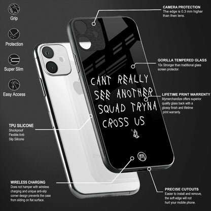 dope squad back phone cover | glass case for vivo t1 44w 4g