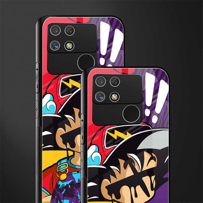 dragon ball z art back phone cover | glass case for realme narzo 50a