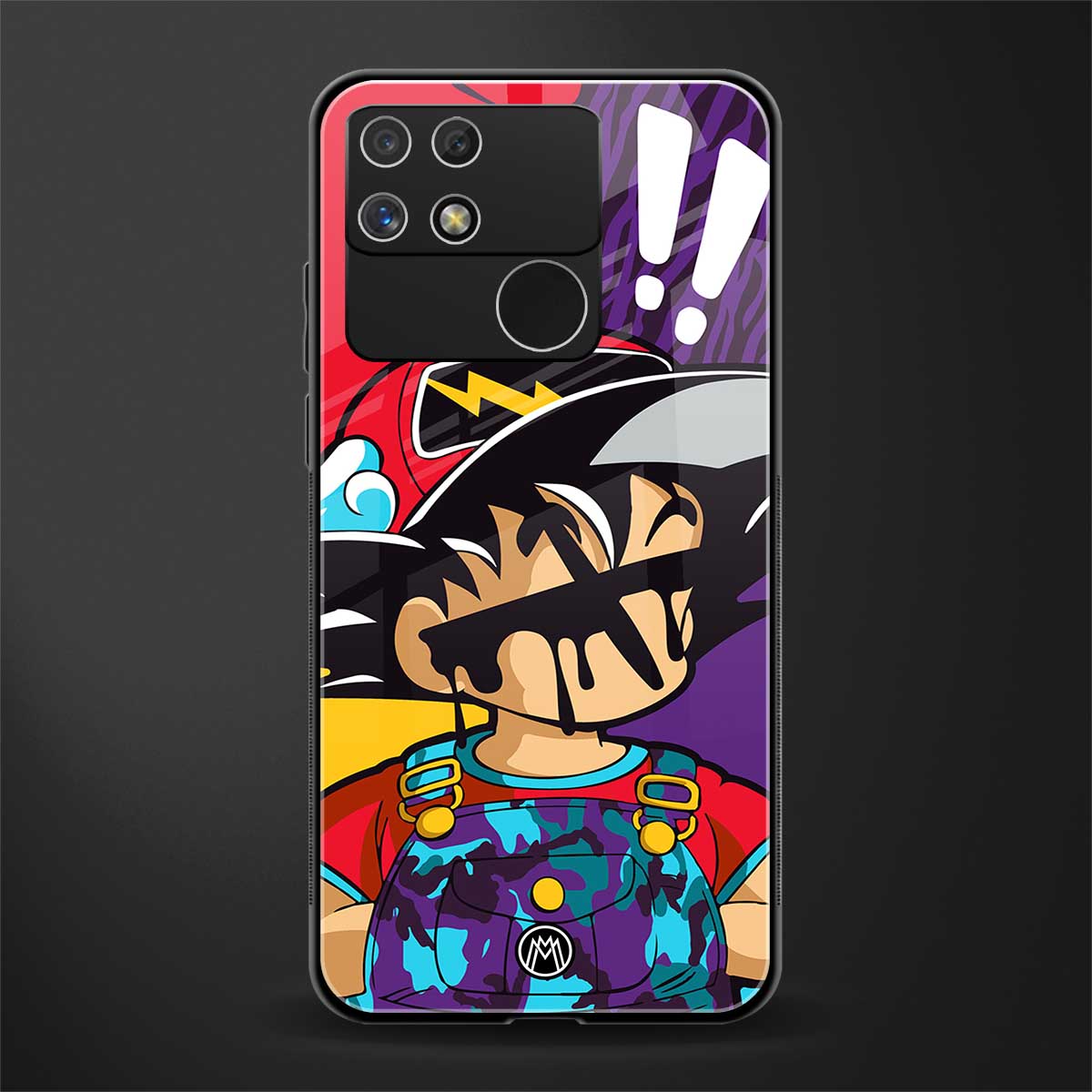 dragon ball z art back phone cover | glass case for realme narzo 50a
