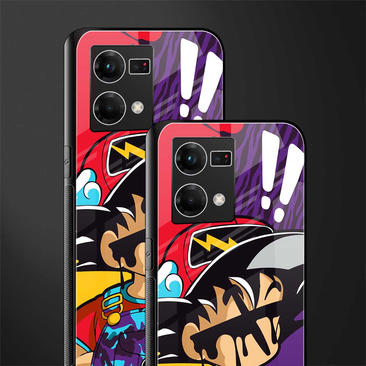 dragon ball z art back phone cover | glass case for oppo f21 pro 4g