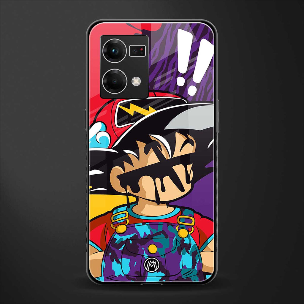 dragon ball z art back phone cover | glass case for oppo f21 pro 4g