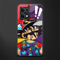 dragon ball z art back phone cover | glass case for oppo f21 pro 4g