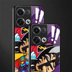 dragon ball z art back phone cover | glass case for oppo reno 8