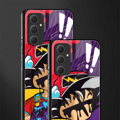 dragon ball z art back phone cover | glass case for samsung galaxy a54 5g