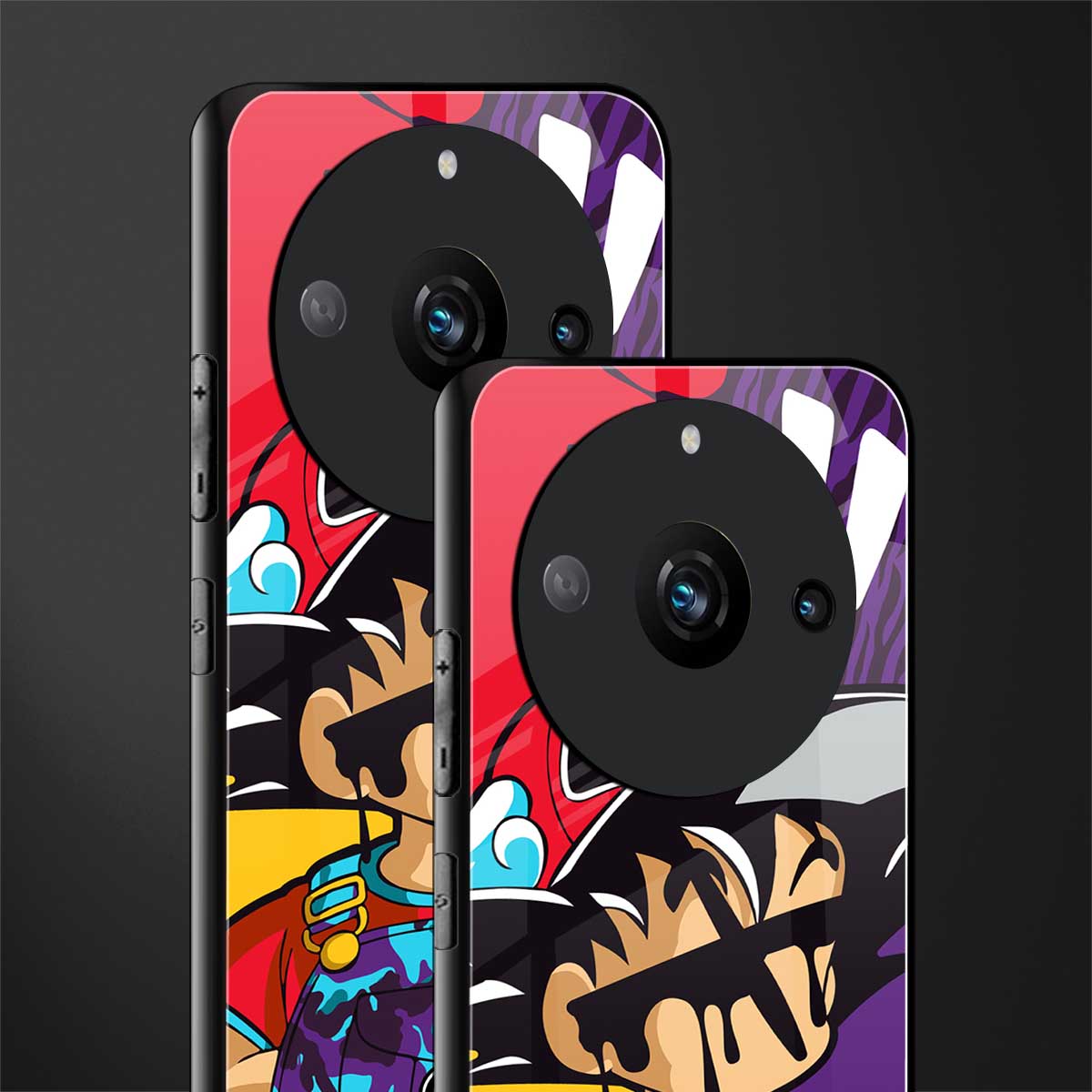 dragon ball z art back phone cover | glass case for realme 11 pro 5g