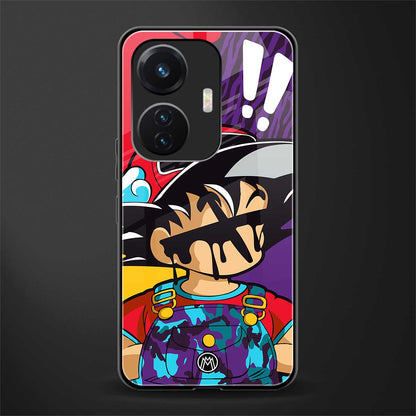 dragon ball z art back phone cover | glass case for vivo t1 44w 4g
