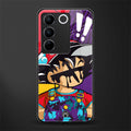 dragon ball z art back phone cover | glass case for vivo v27 pro 5g