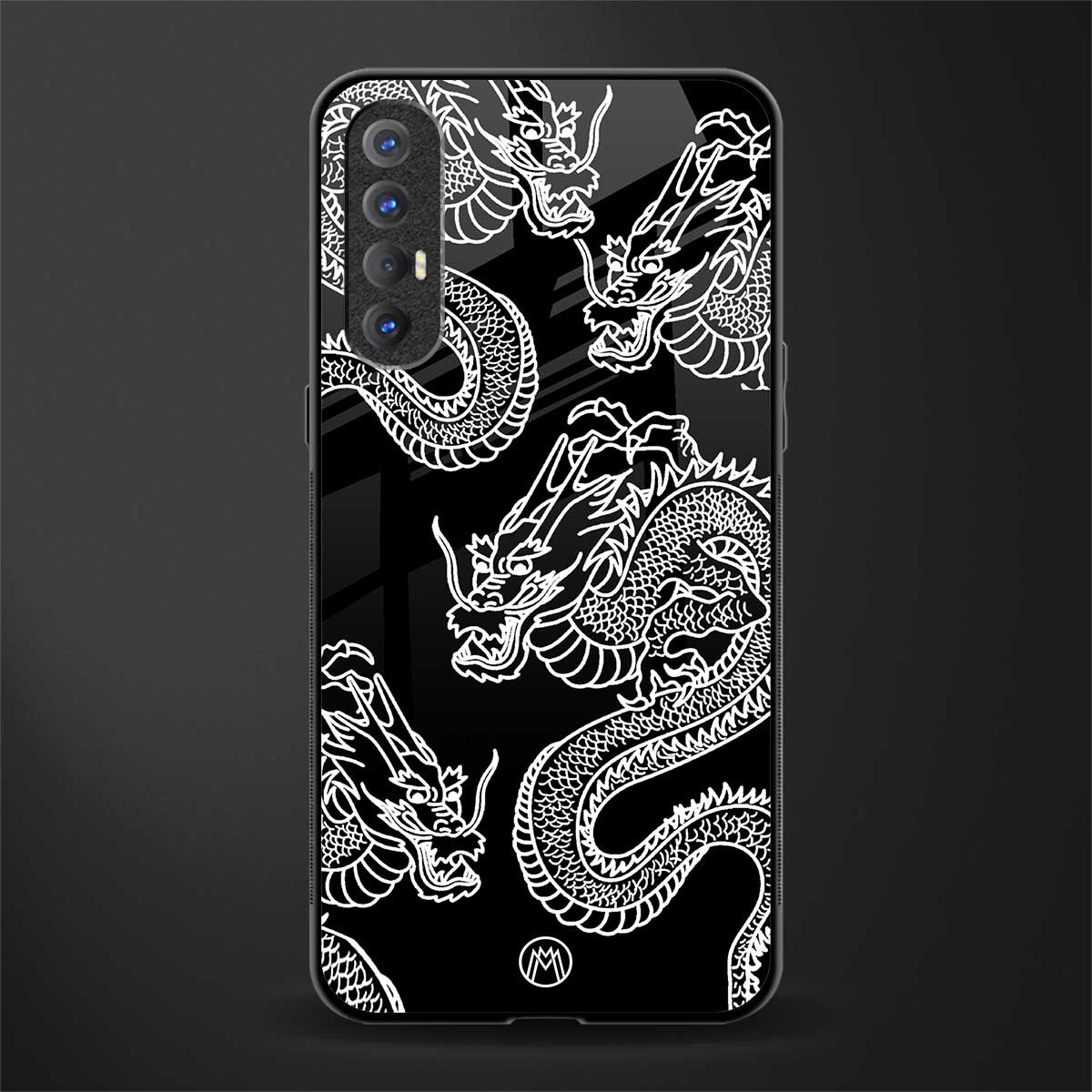 dragons glass case for oppo reno 3 pro image