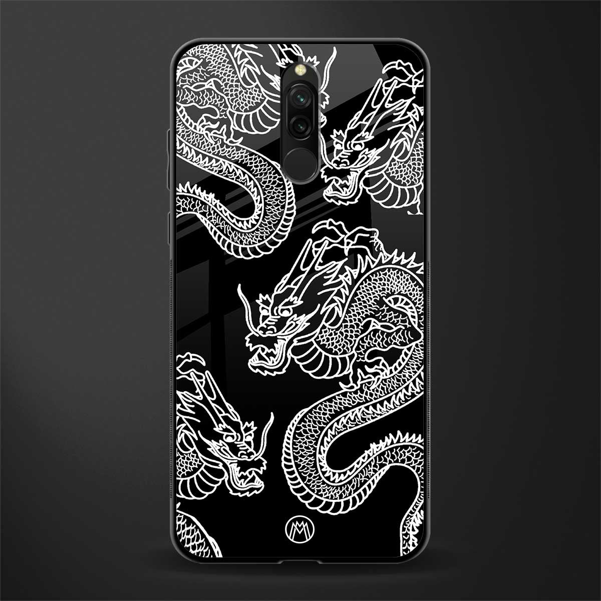 dragons glass case for redmi 8 image