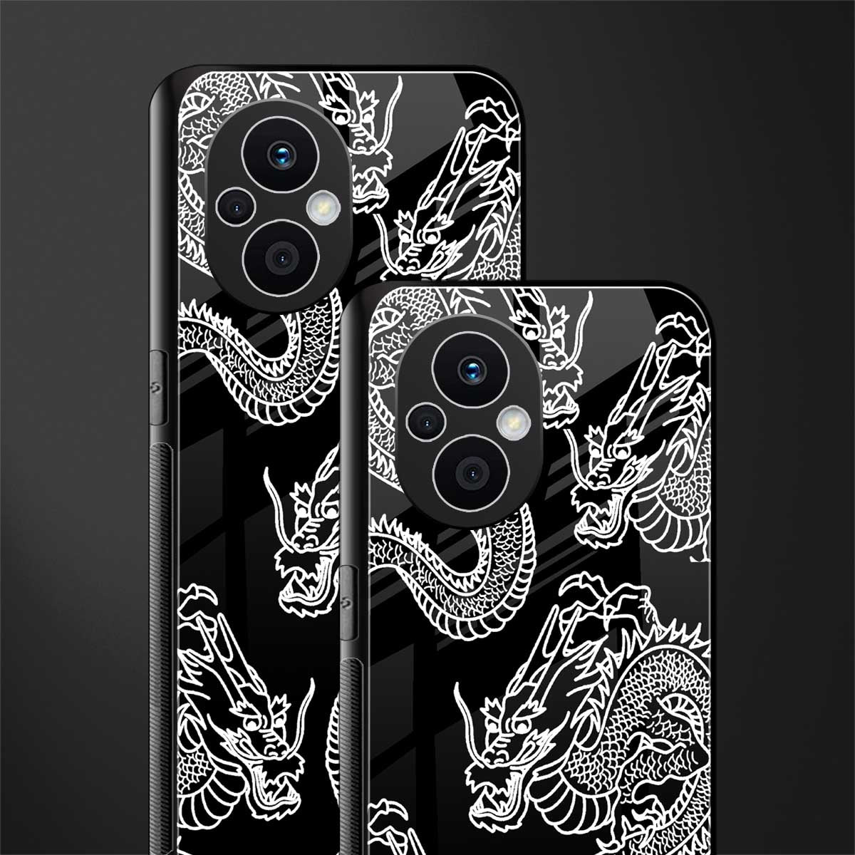 dragons back phone cover | glass case for oppo f21 pro 5g