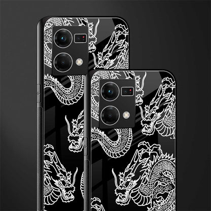 dragons back phone cover | glass case for oppo f21 pro 4g