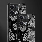 dragons back phone cover | glass case for oppo reno 8 pro