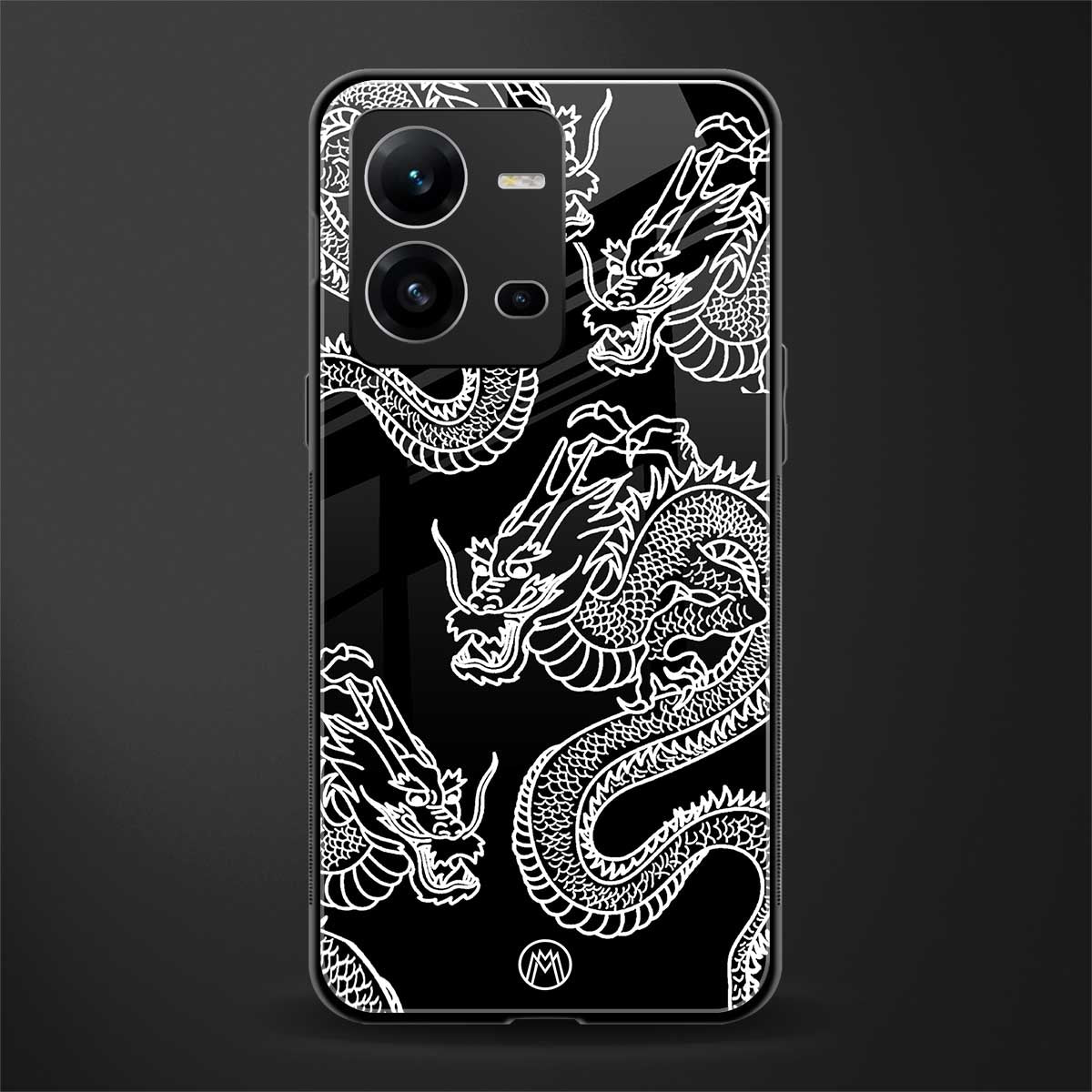 dragons back phone cover | glass case for vivo v25-5g