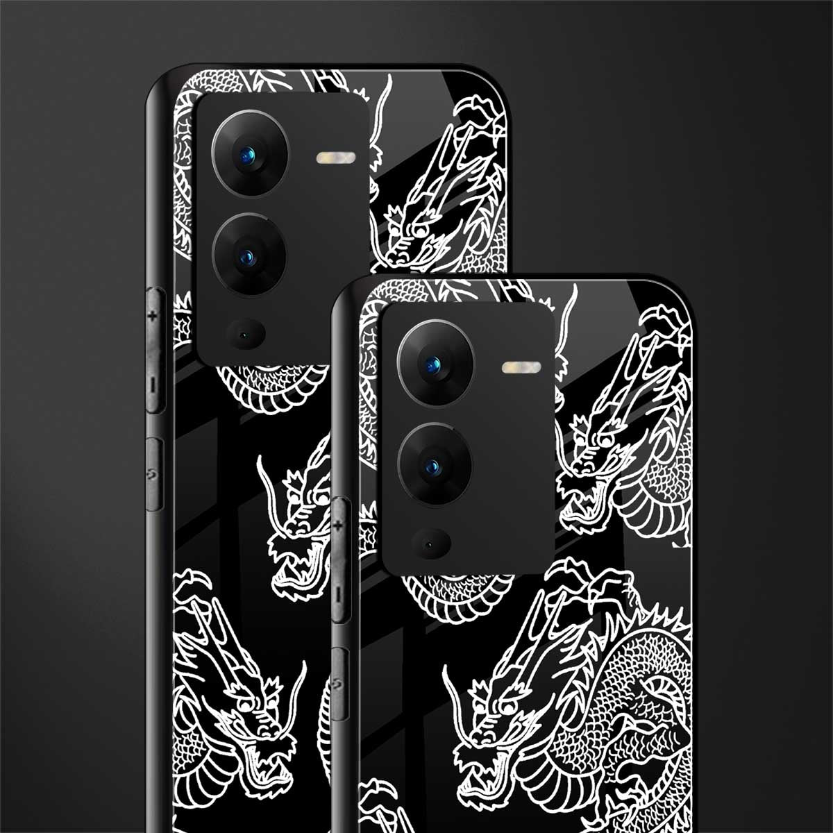 dragons back phone cover | glass case for vivo v25 pro 5g