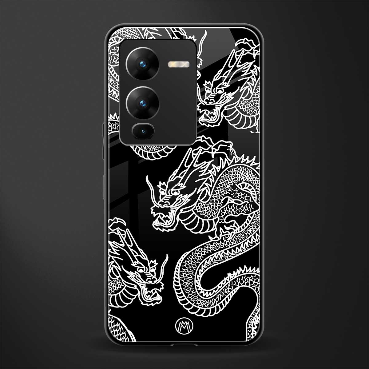 dragons back phone cover | glass case for vivo v25 pro 5g