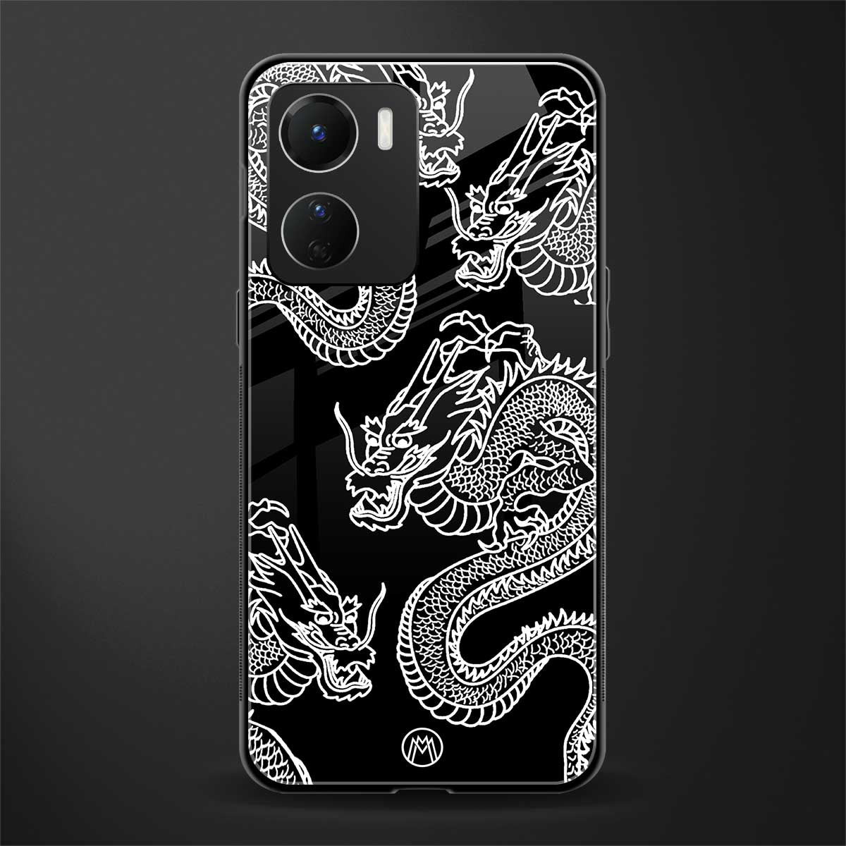 dragons back phone cover | glass case for vivo y16