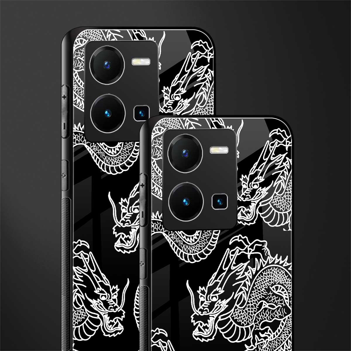 dragons back phone cover | glass case for vivo y35 4g