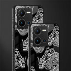 dragons back phone cover | glass case for vivo y35 4g