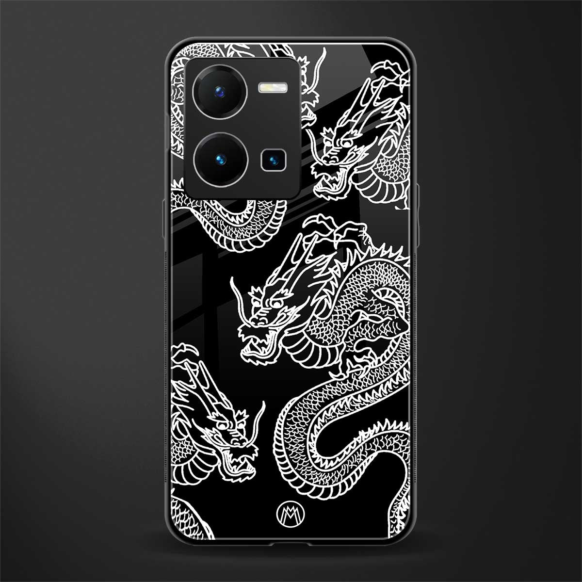 dragons back phone cover | glass case for vivo y35 4g