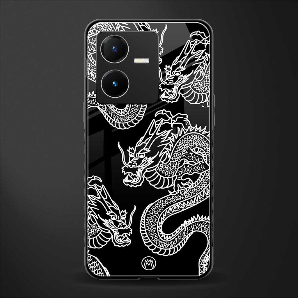 dragons back phone cover | glass case for vivo y22