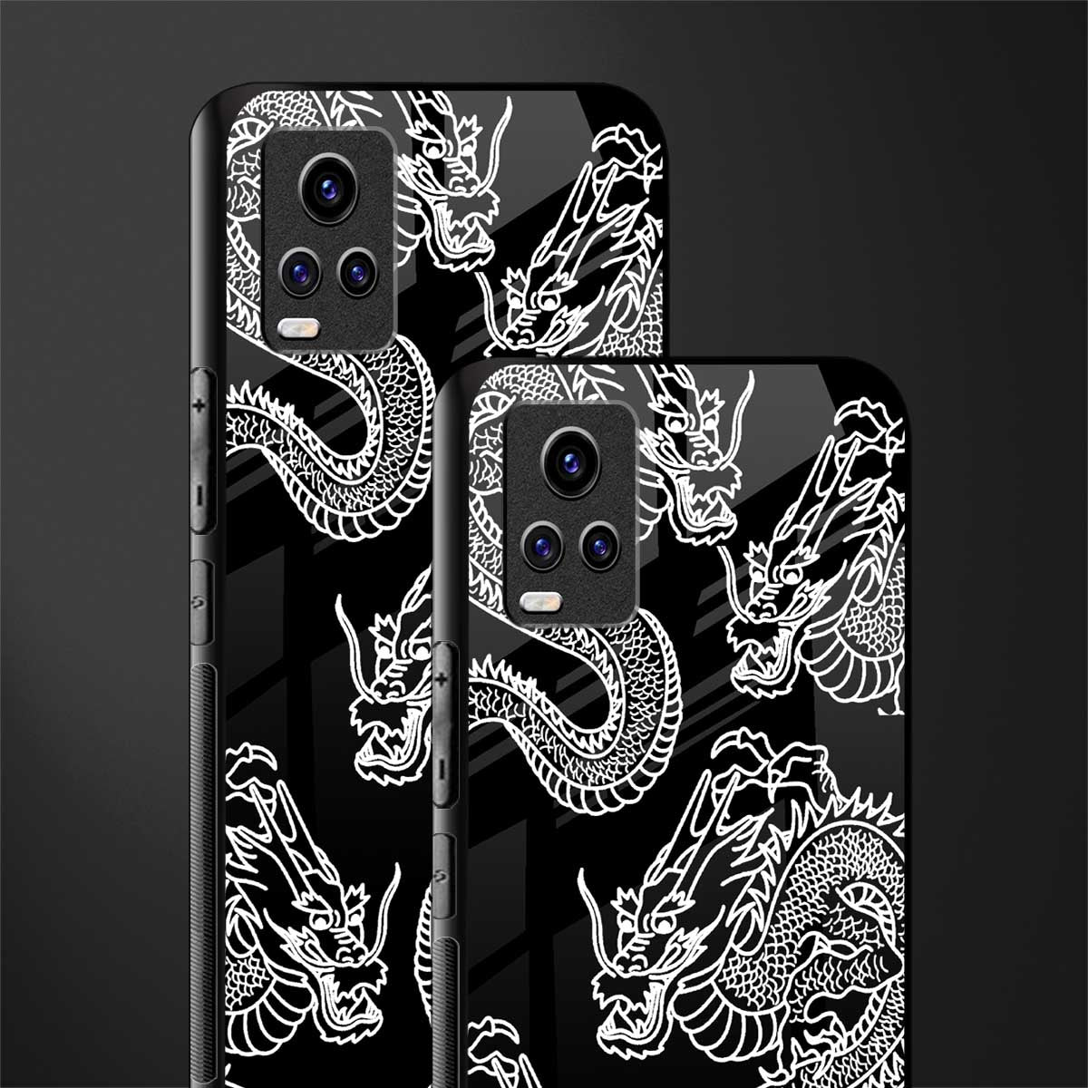 dragons back phone cover | glass case for vivo v21e 4g