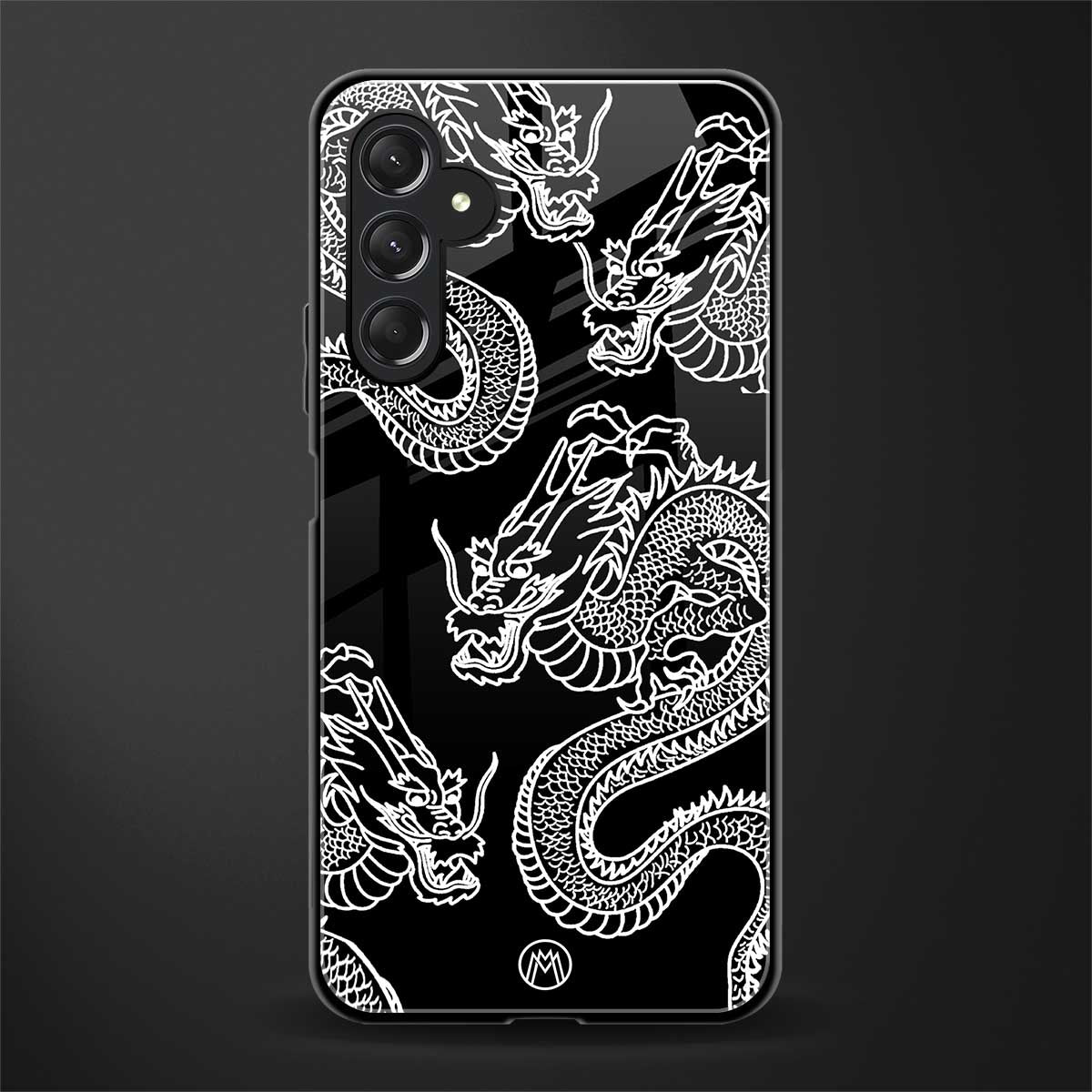 dragons back phone cover | glass case for samsun galaxy a24 4g