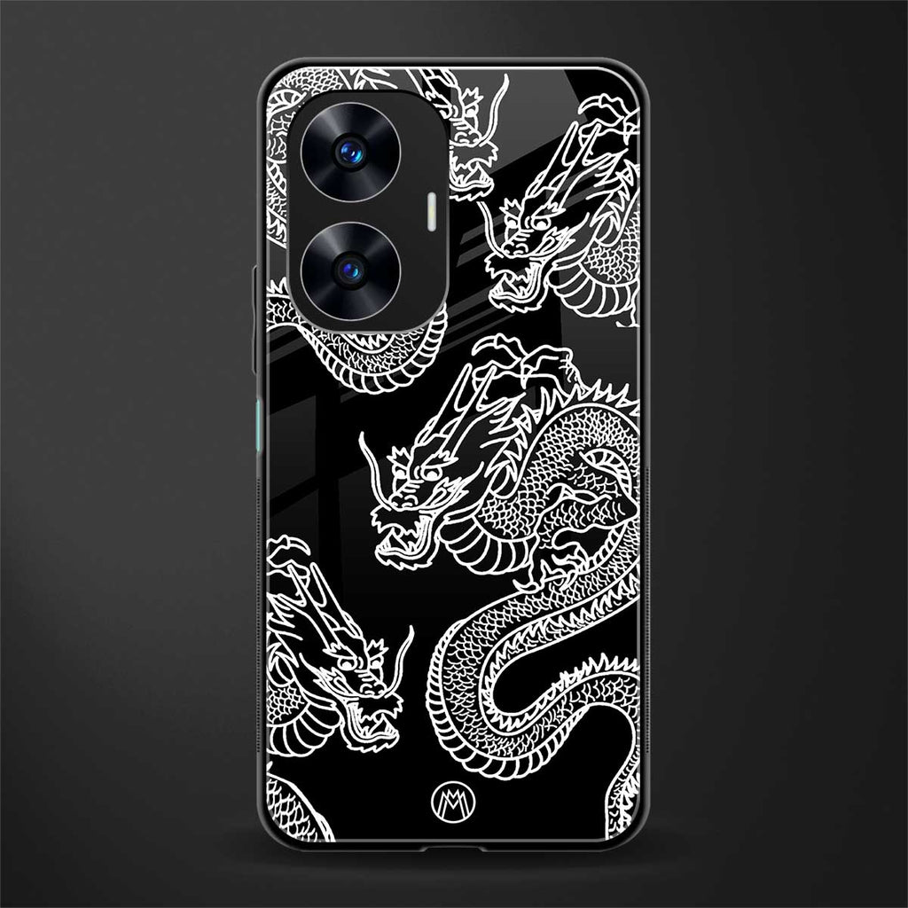 dragons back phone cover | glass case for realme c55