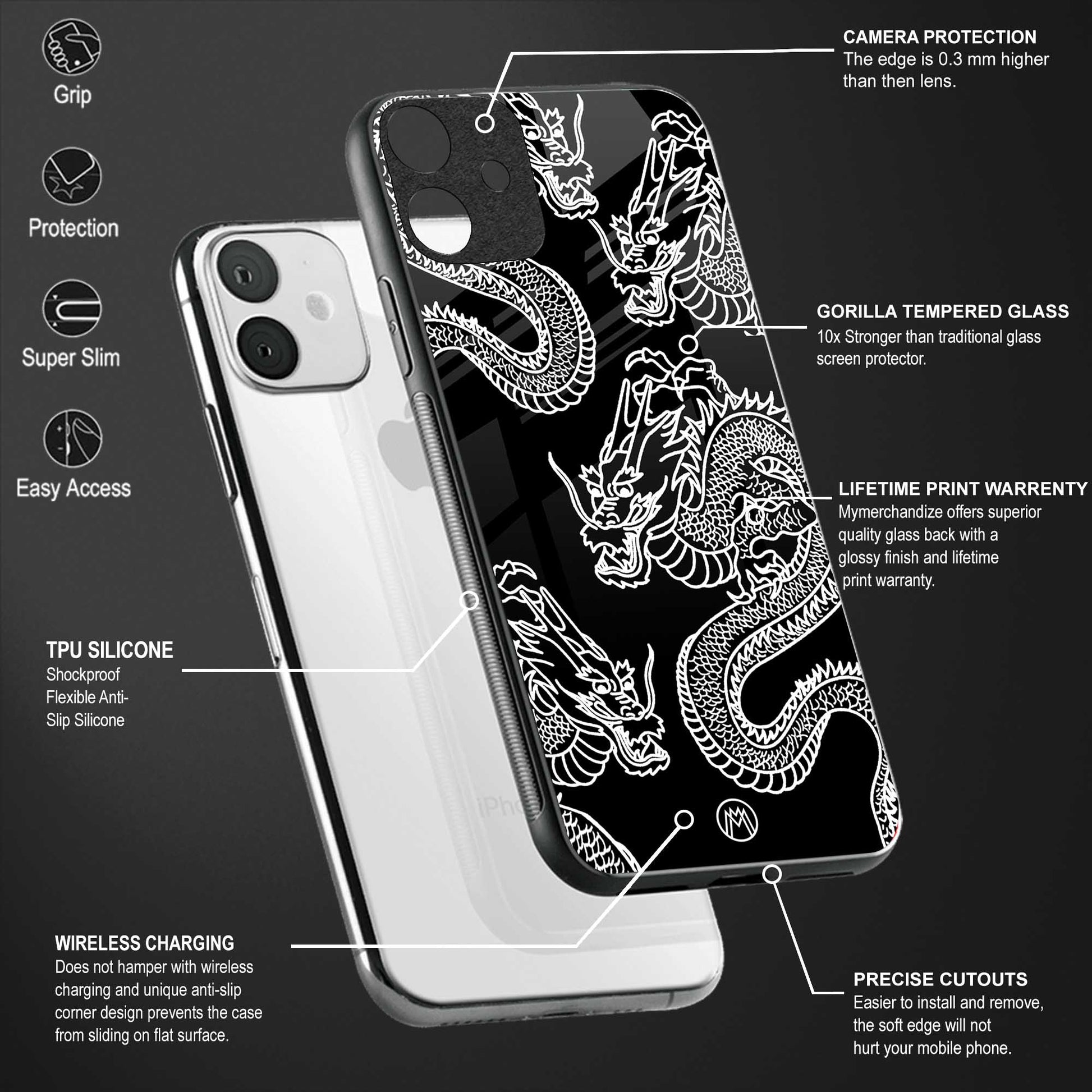 dragons glass case for oppo reno7 pro 5g image-4