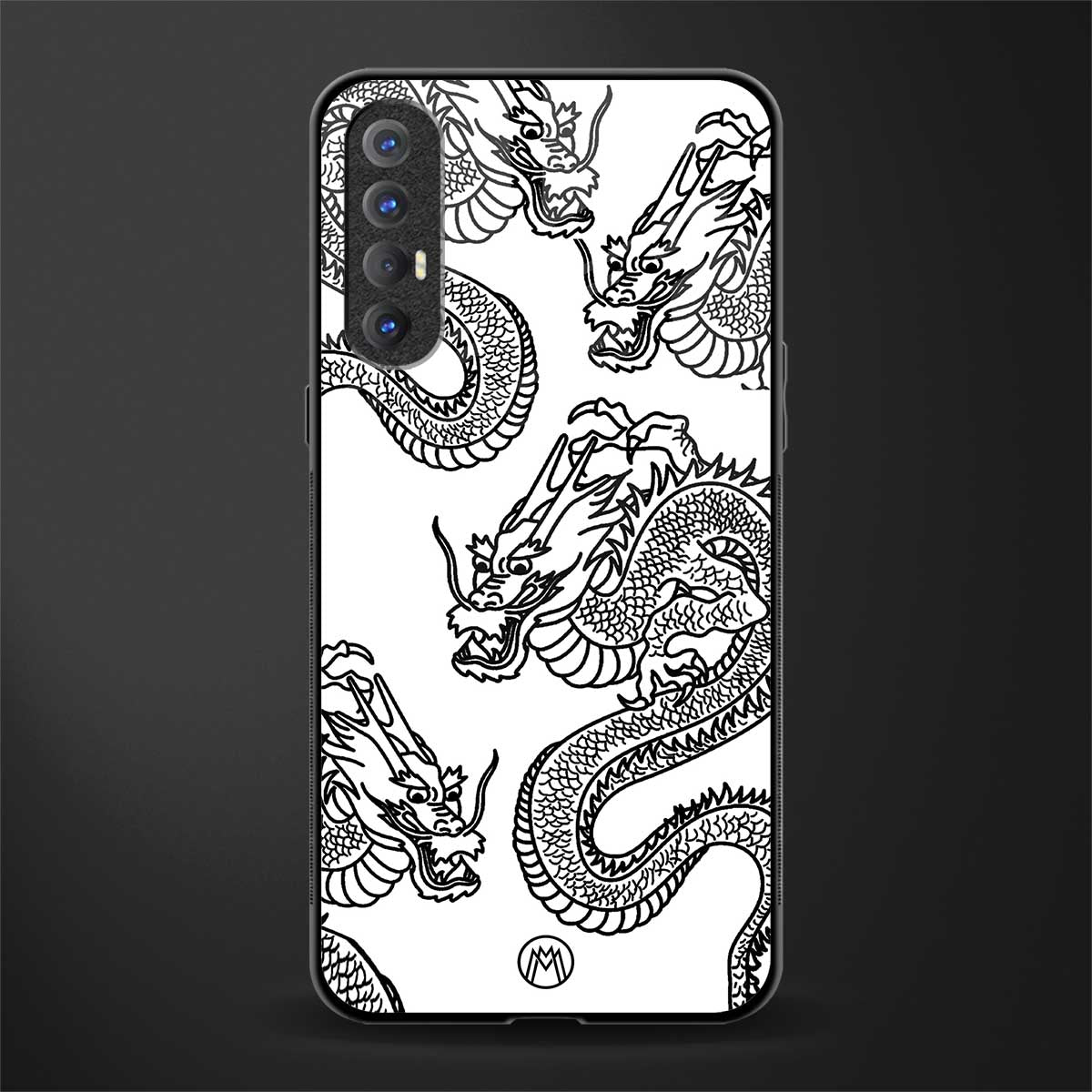 dragons lite glass case for oppo reno 3 pro image