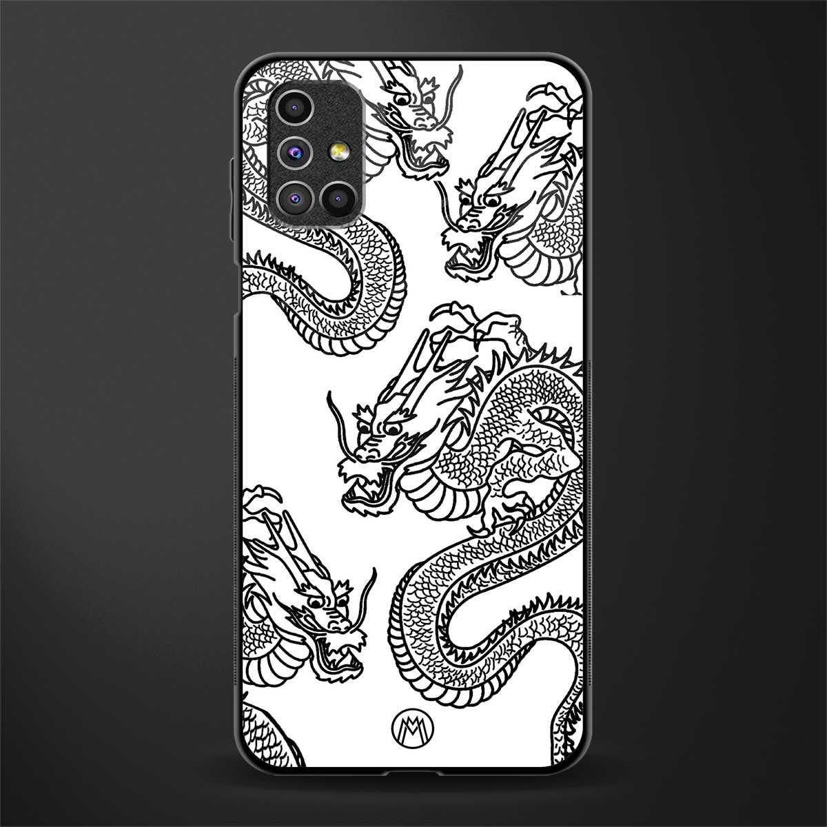 dragons lite glass case for samsung galaxy m51 image