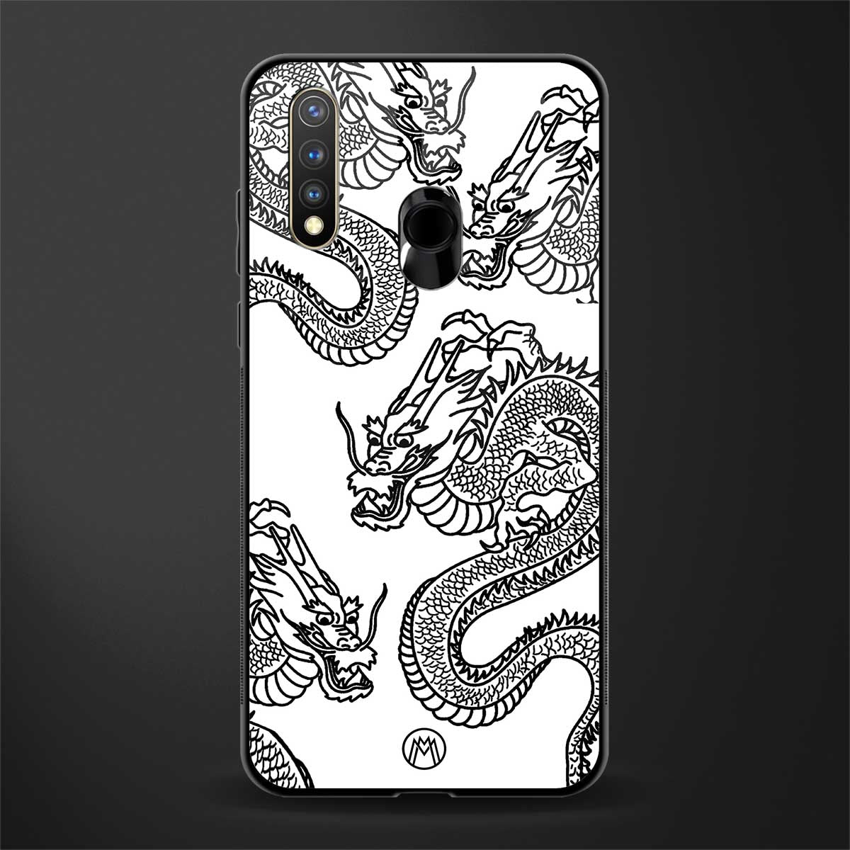dragons lite glass case for vivo u20 image