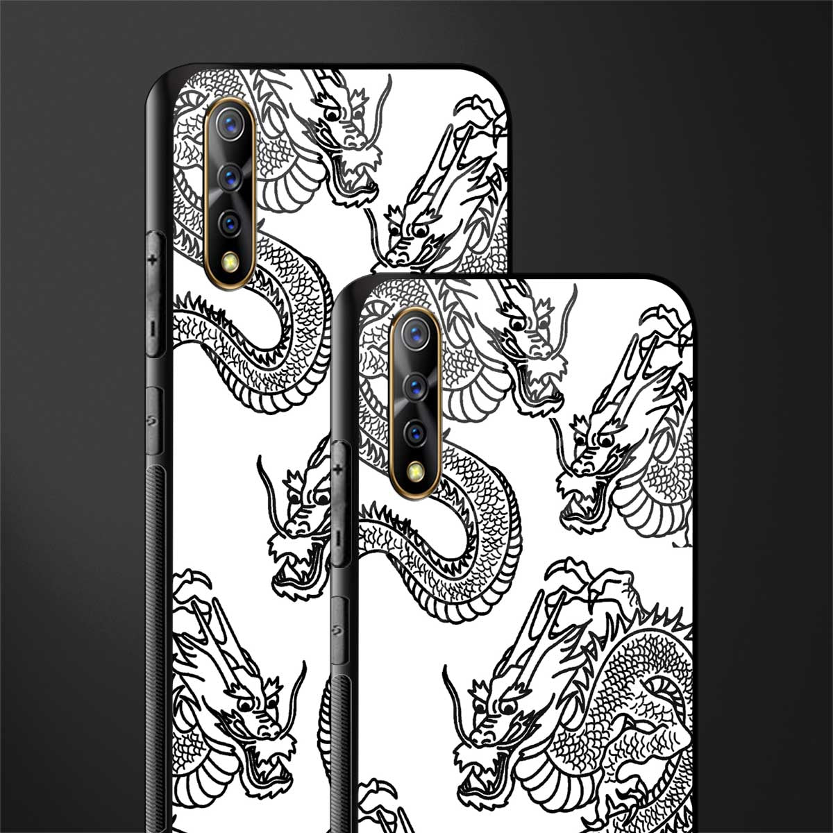dragons lite glass case for vivo z1x image-2