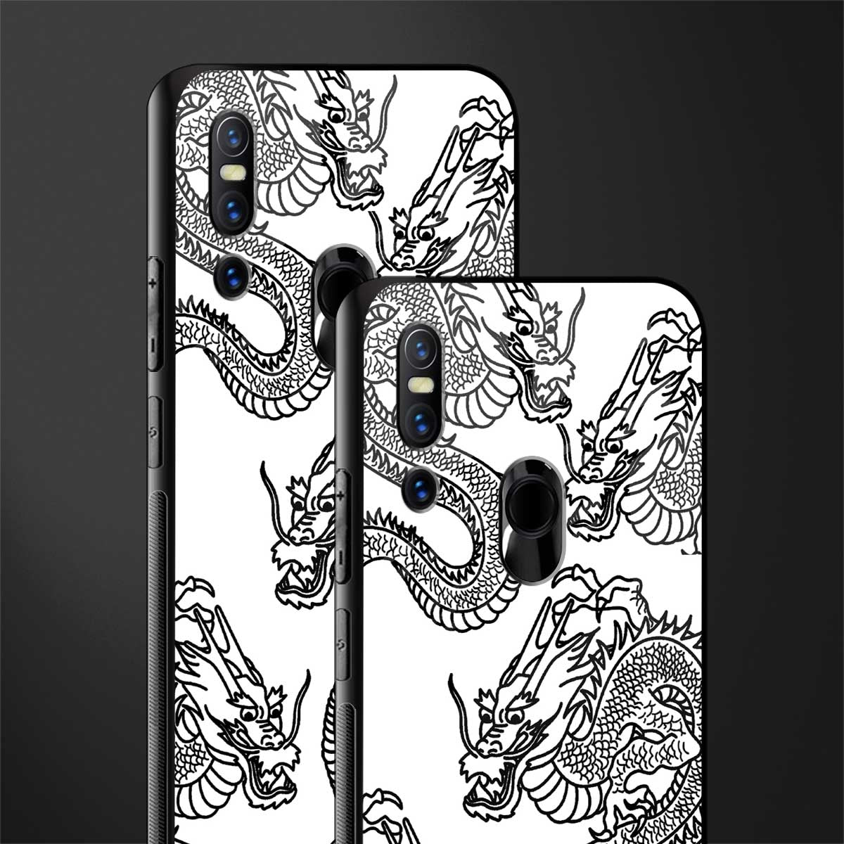 dragons lite glass case for vivo v15 image-2