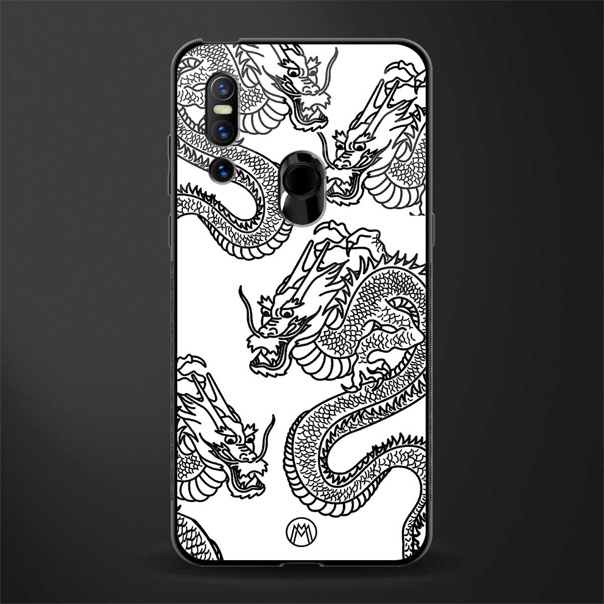 dragons lite glass case for vivo v15 image