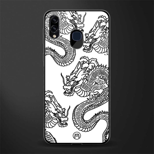 dragons lite glass case for samsung galaxy a20 image