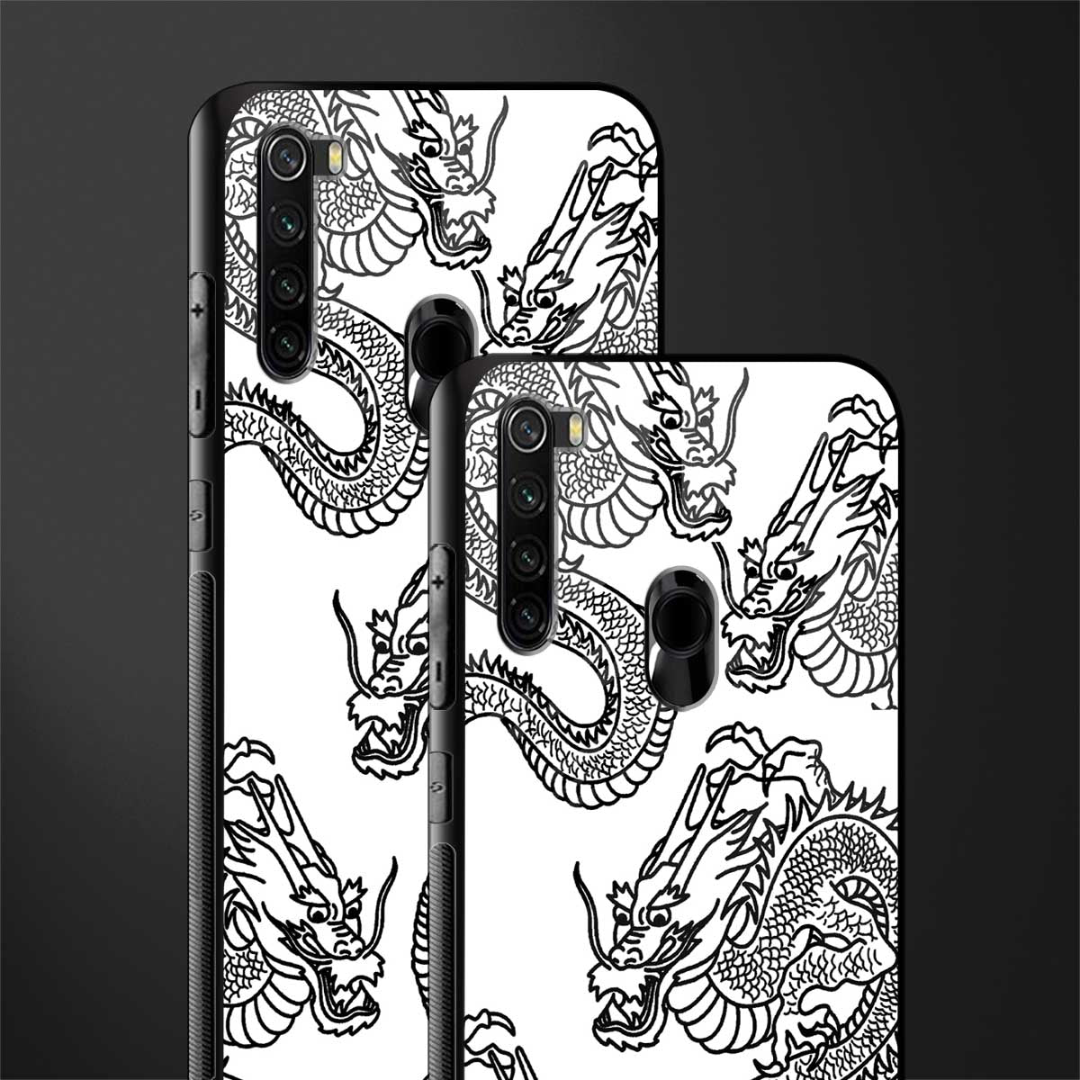 dragons lite glass case for redmi note 8 image-2