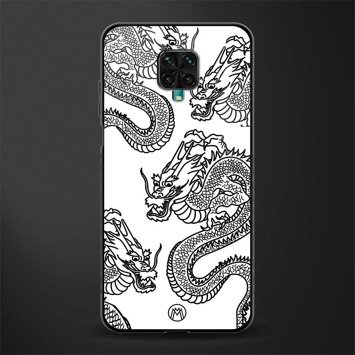 dragons lite glass case for redmi note 9 pro max image