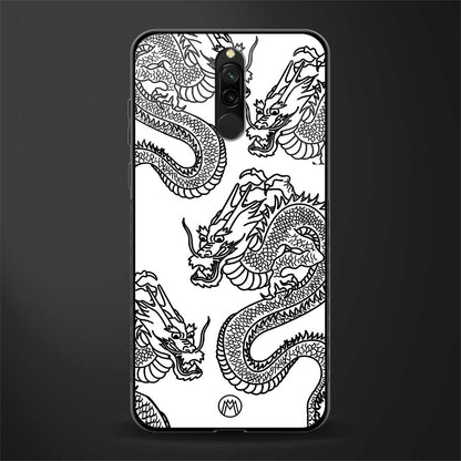 dragons lite glass case for redmi 8 image