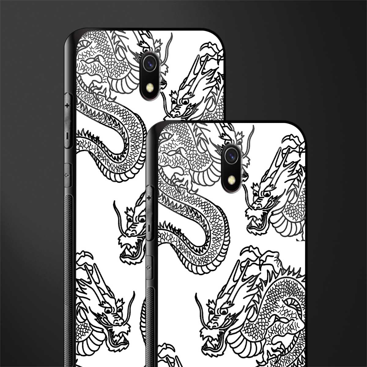 dragons lite glass case for redmi 8a image-2