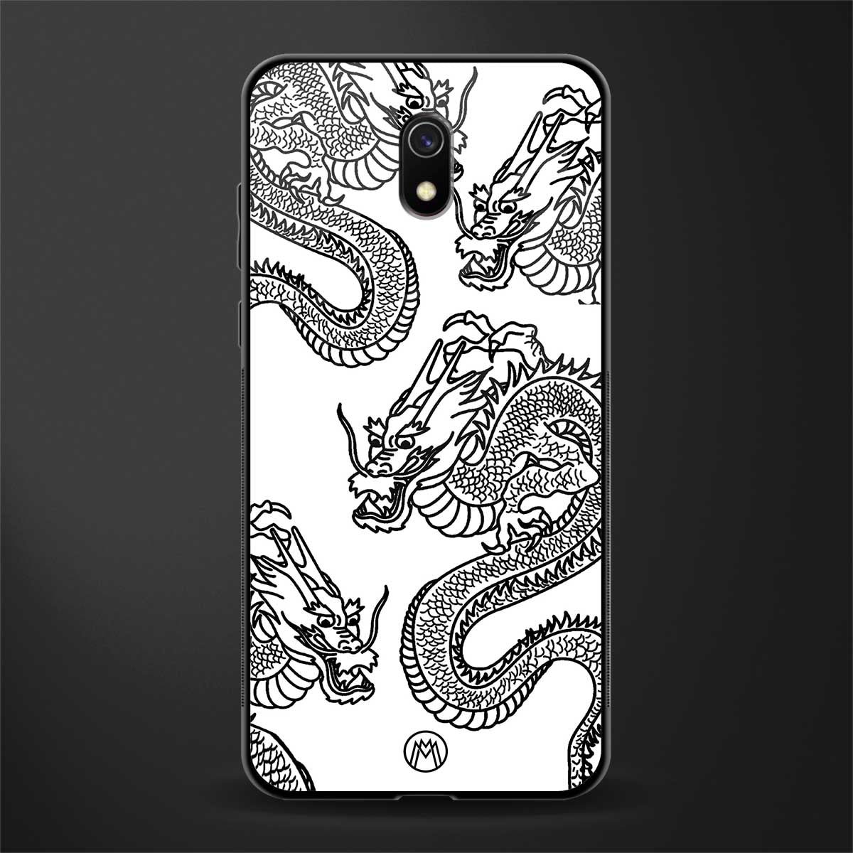 dragons lite glass case for redmi 8a image