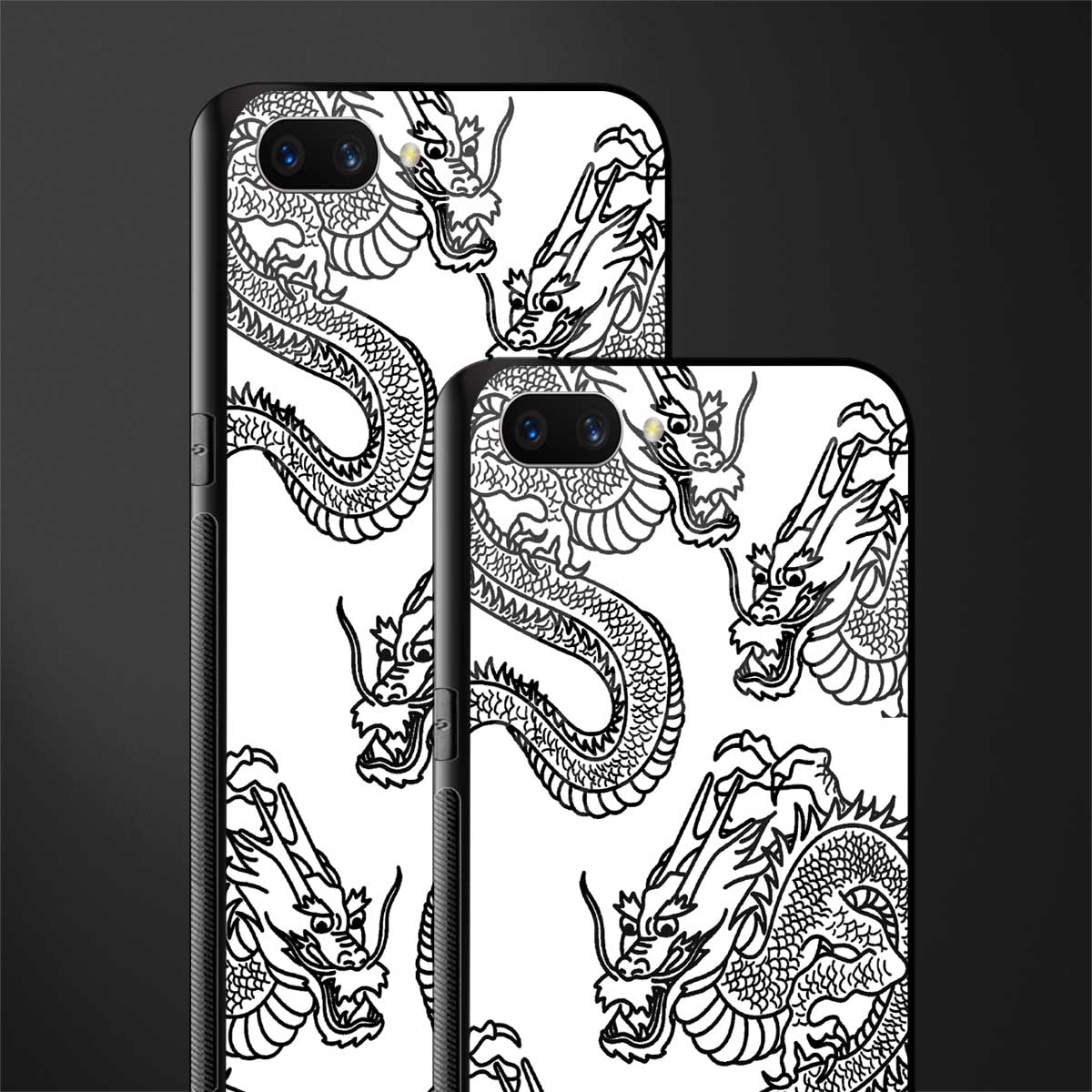 dragons lite glass case for oppo a3s image-2