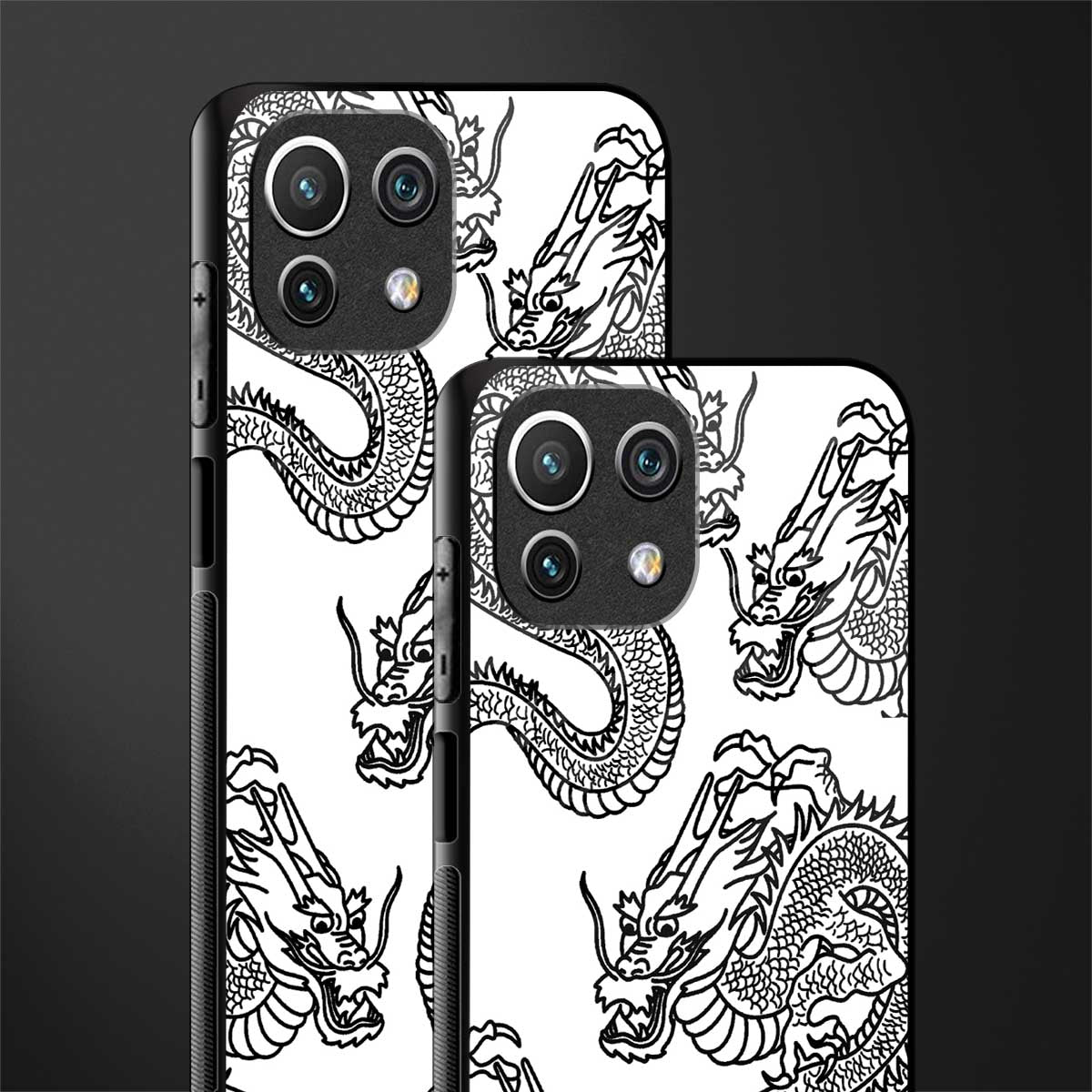 dragons lite glass case for mi 11 lite image-2