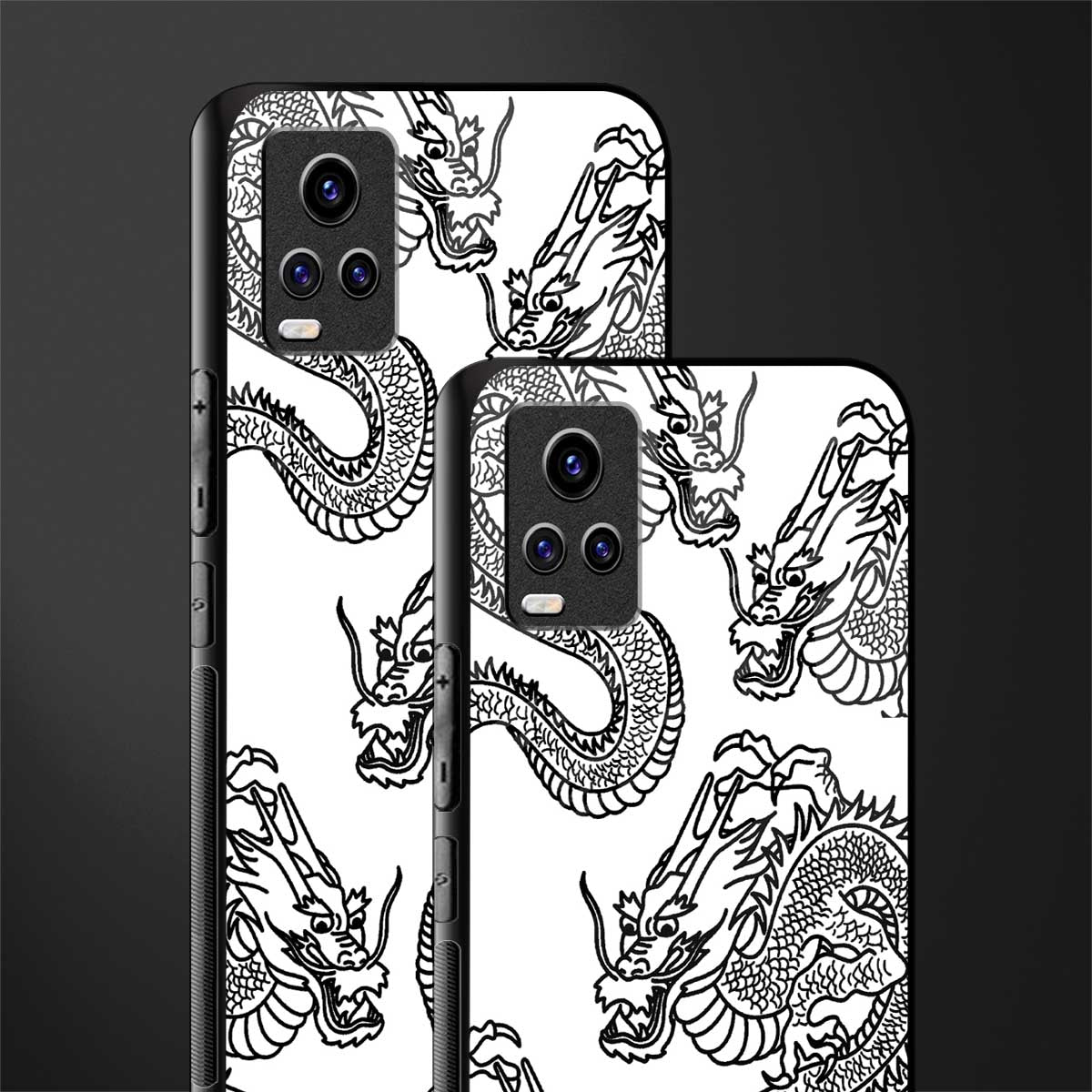 dragons lite back phone cover | glass case for vivo y73