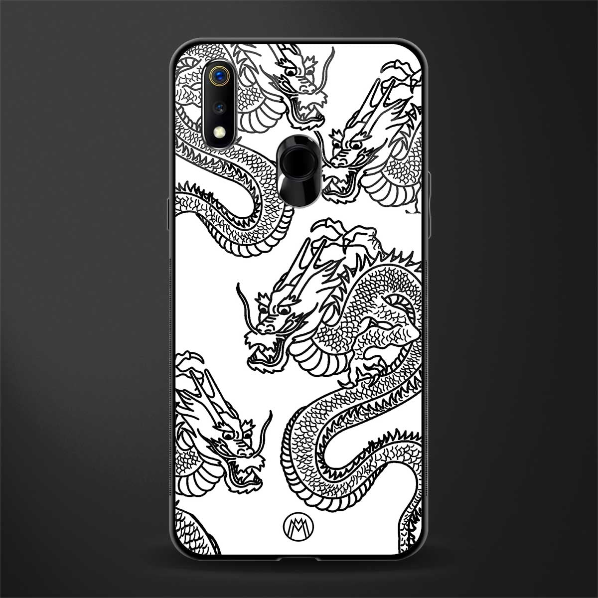 dragons lite glass case for realme 3 pro image